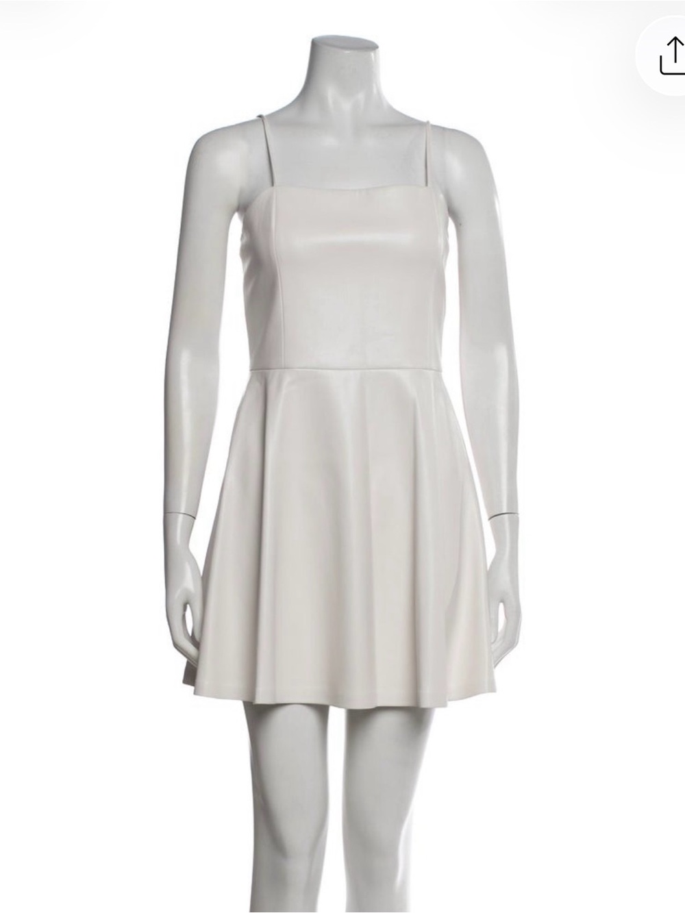 Alice and Olivia Faux Leather Mini Dress